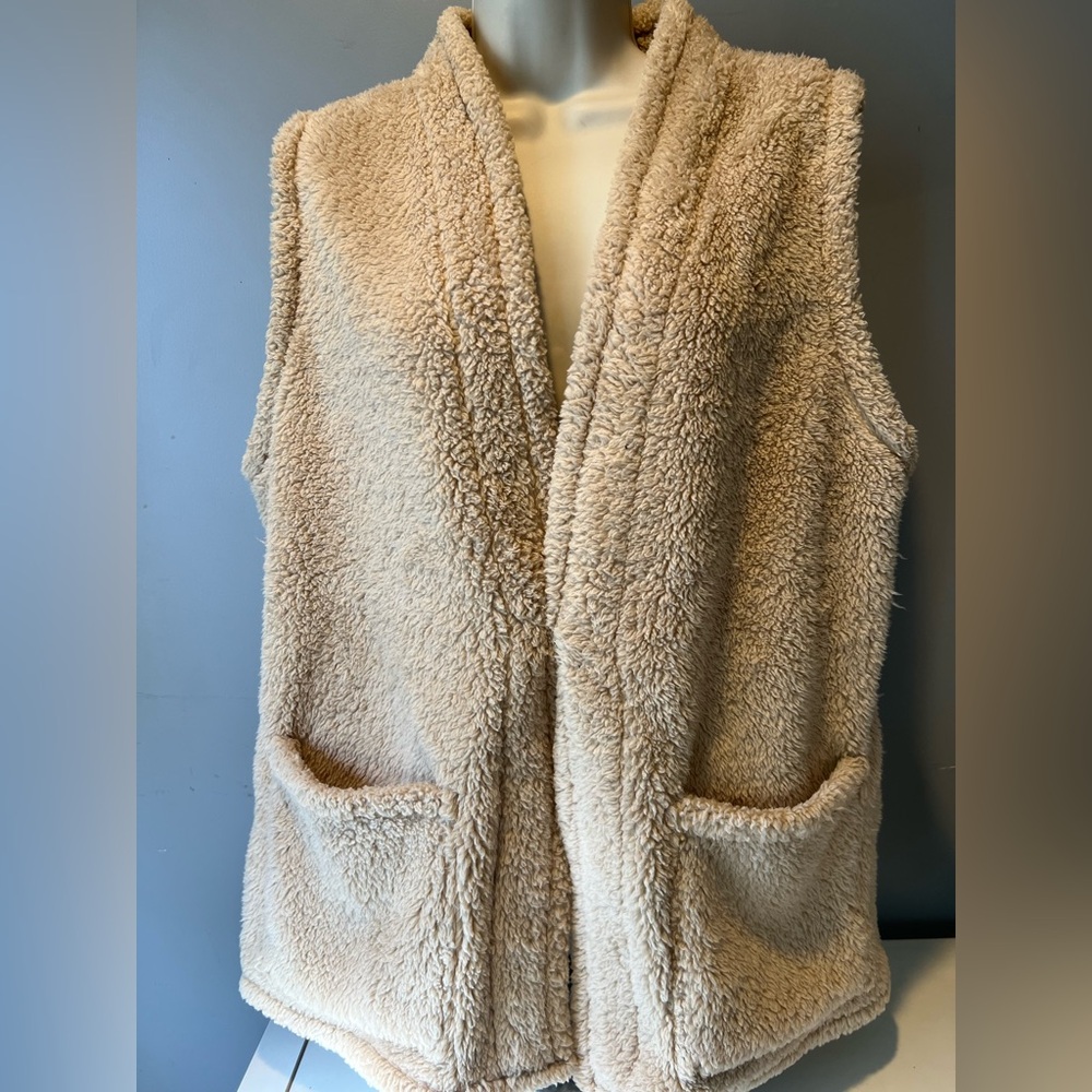 Lucky Brand Tan Sherpa Fleece Jacket
